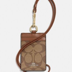 COACH Id Lanyard In Signature Canvas